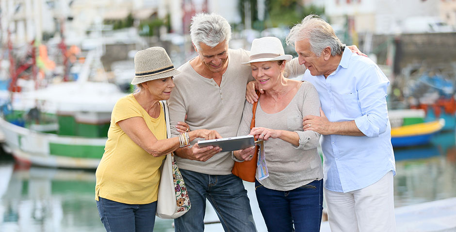 Grup de persones grans en un viatge de l'IMSERSO